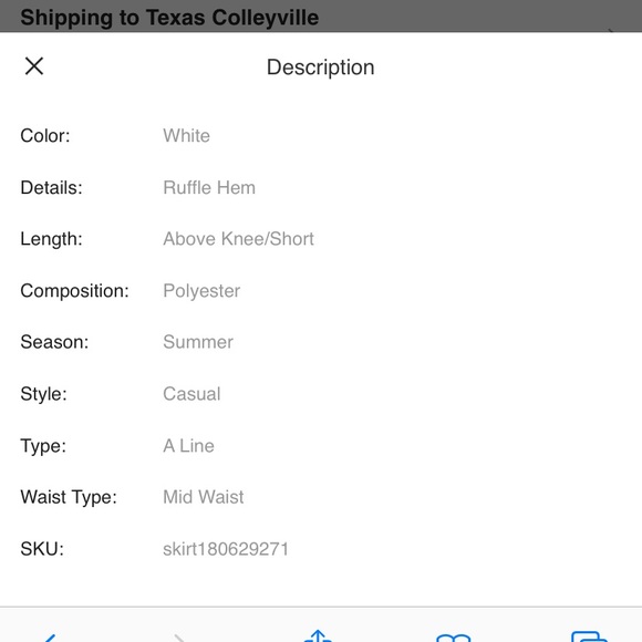 Red Heart Print Ruffle Hem Skirt - Picture 9 of 9